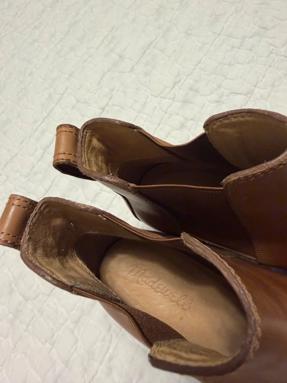 MADEWELL The Regan Boot Leather Women’s Size 8 In English Saddle